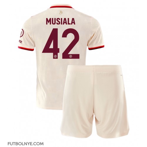 Camiseta Bayern Munich Jamal Musiala #42 Tercera Equipación para niños 2024-25 manga corta (+ pantalones cortos)